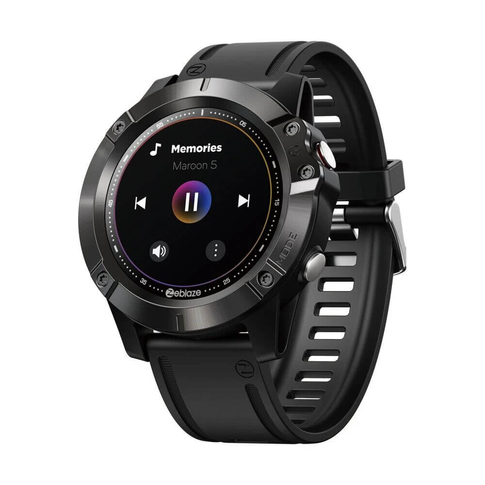 Zeblaze VIBE 6 Smartwatch with black strap